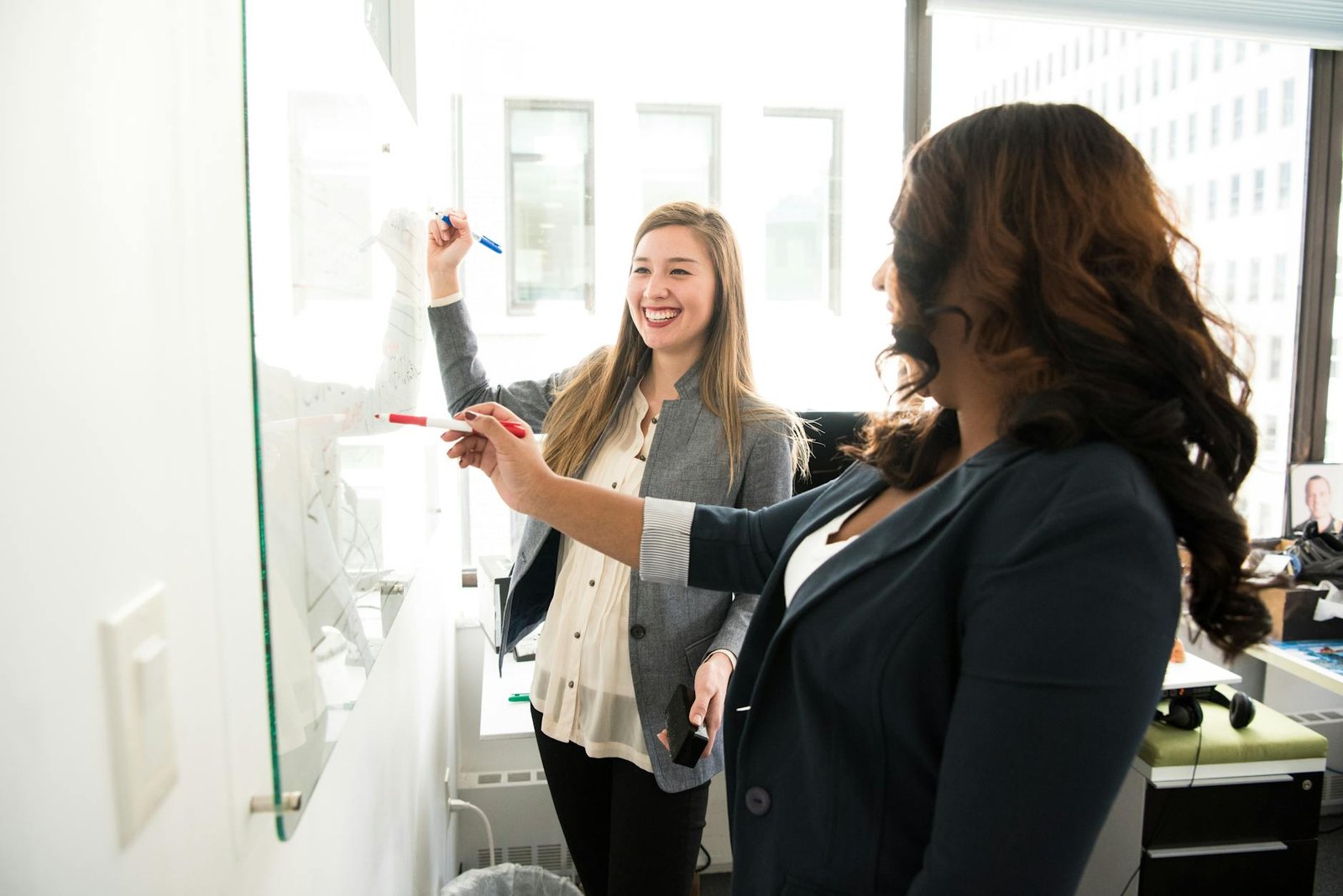 Small business team planning an event advertising campaign