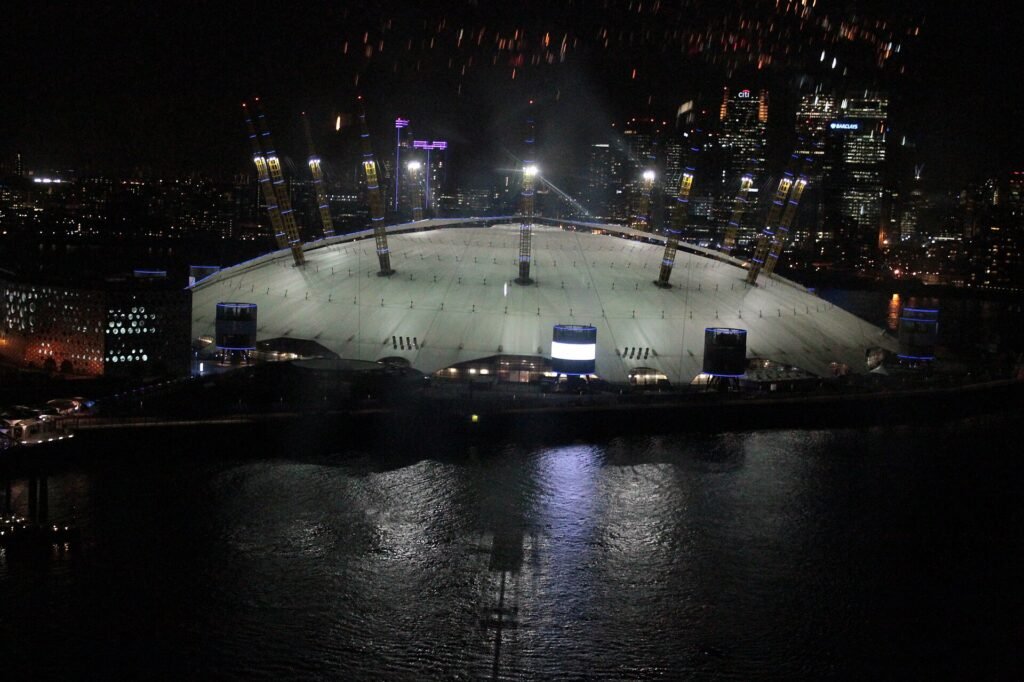 Exterior of The O2 entertainment venue in London