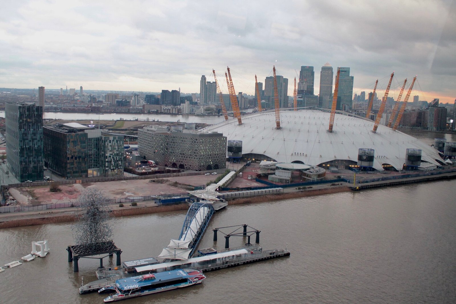 The O2 arena and entertainment district in London